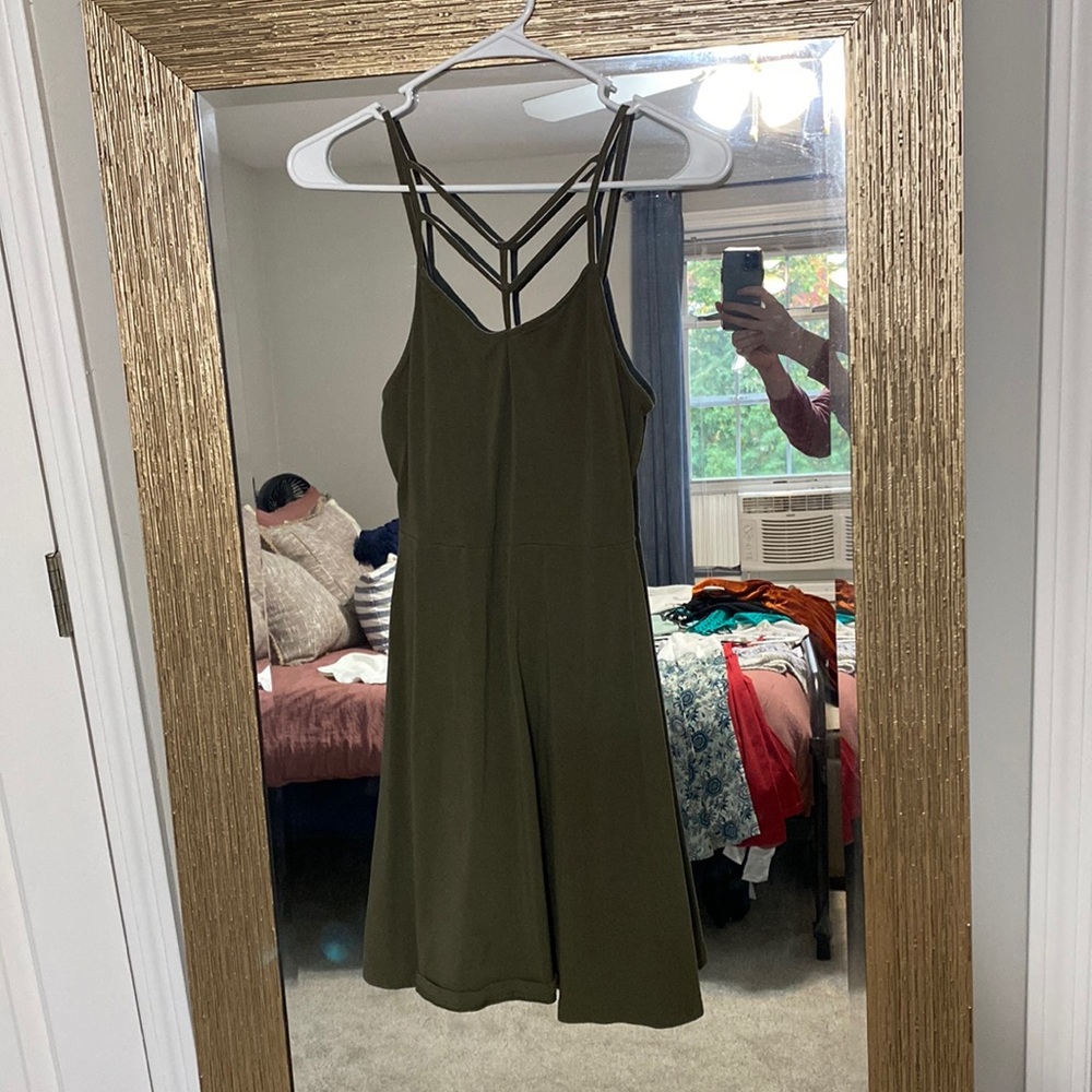 Olive green dress